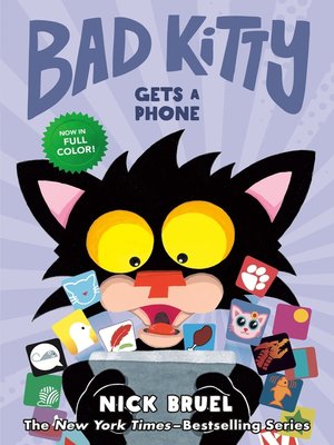 cover image of Bad Kitty Gets a Phone (Graphic Novel)